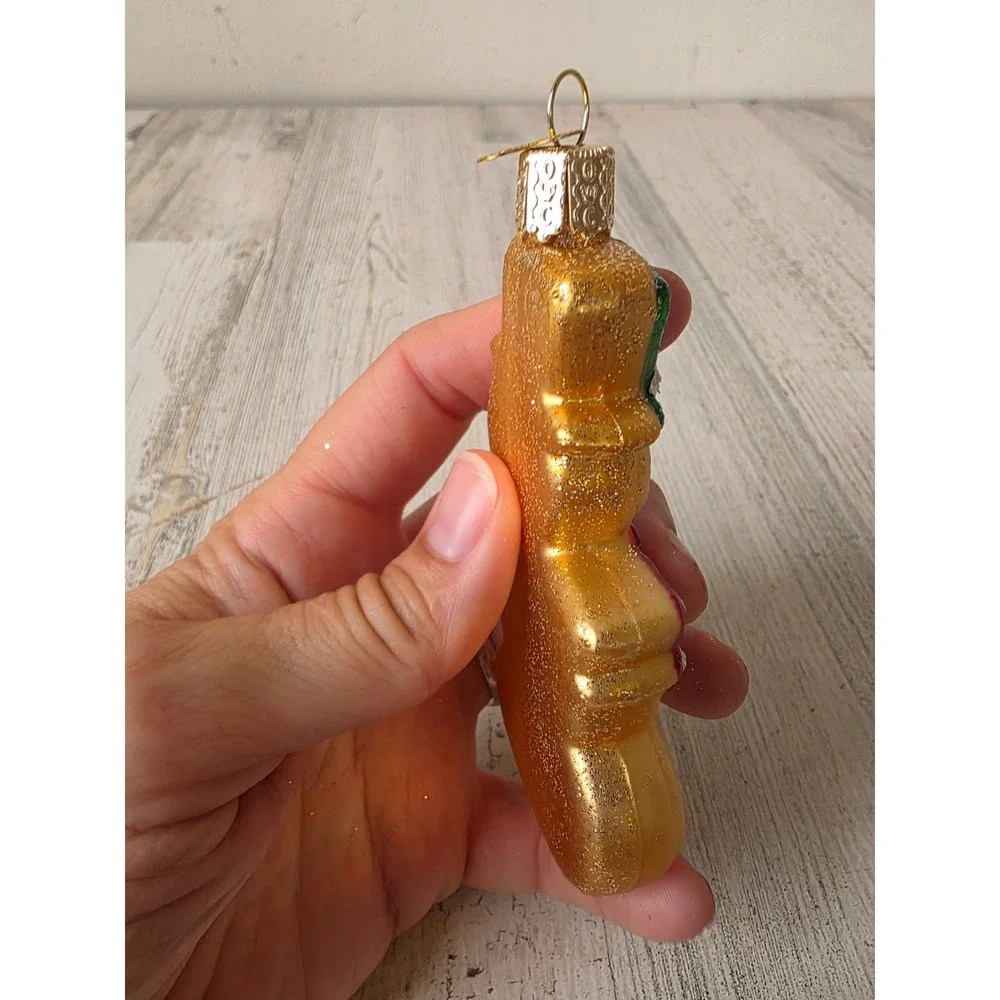 OWC old world snowman cookie glass ornament food Xmas tree